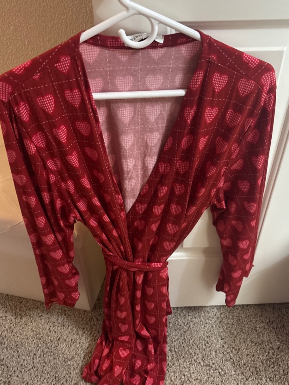 Weworewhat red heart robe brand, new, small medium